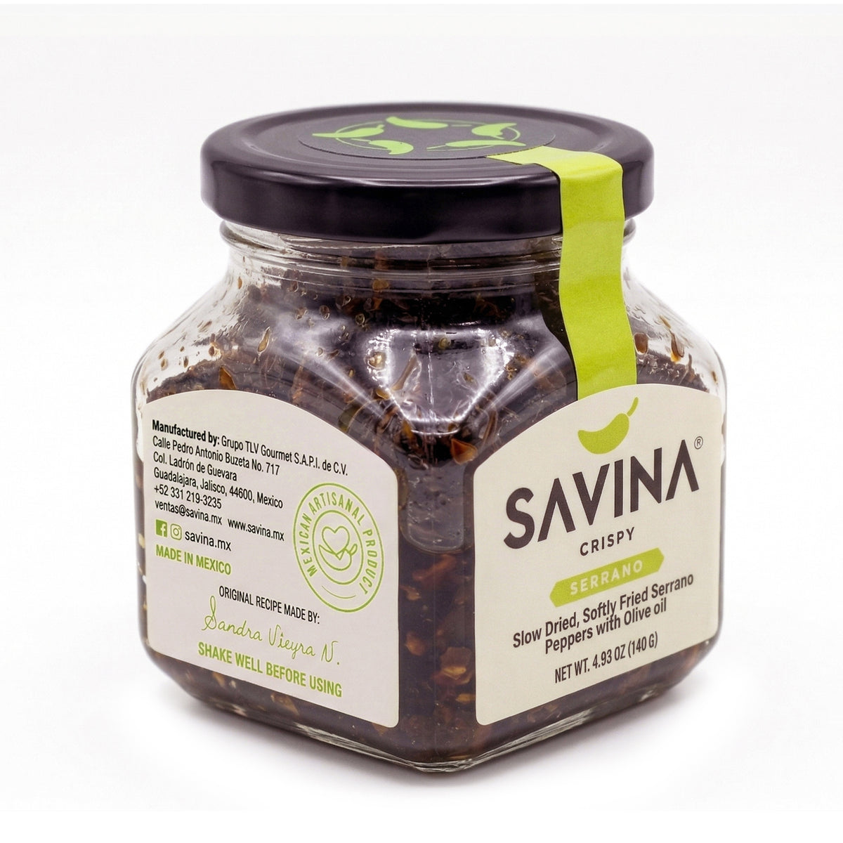 Savina Chiles Serrano Chile Crisp