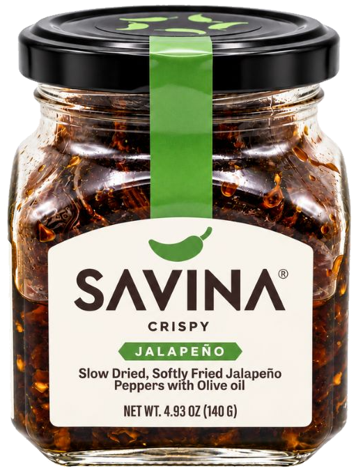 Savina Crispy Jalapeño chile crisp jar